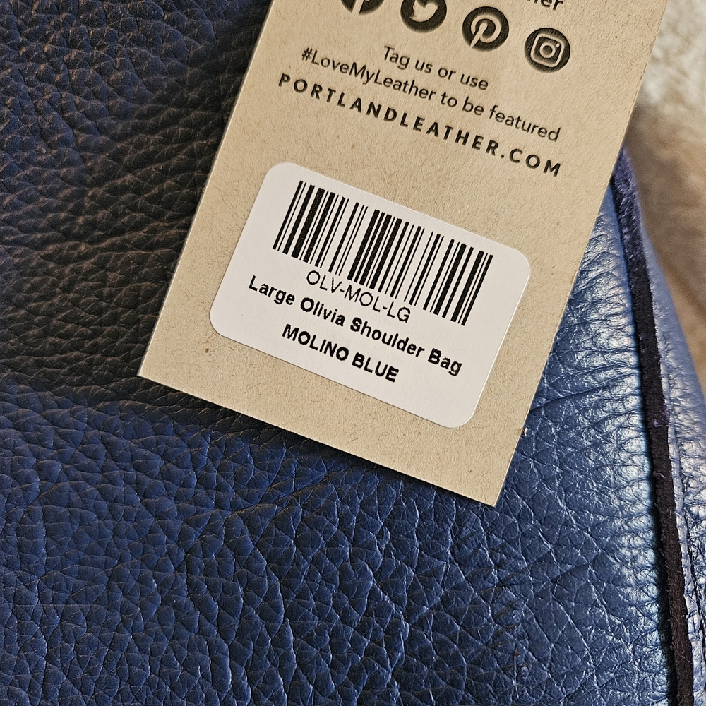 Portland Leather Large Olivia Molino Blue - Picture 7 of 7